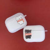 ホワイト - マフラー Somecat AirPods ケース_マット