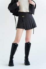 PLEATS WRAP SK (BLACK)