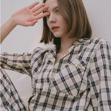 CHECK PAJAMA_NAVY(W) (6600111226998)