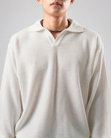Vカラーメッシュニット/V collar mesh knit 5color