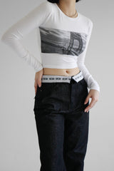 サイドシティクロップTシャツ / Side City Crop T-shirt (2color)