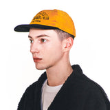 ウェア―ドセミサイクルコーデュロイフラットブリムキャップ/WEIRD SEMICIRCLE CORDUROY FLAT BRIM CAP (YELLOW)