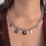 ユニークペンダントウィズボールドチェーンネックレス/[Unisex] Unique pendant with bold chain necklace