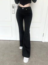 911. スパンセミローブーツカットパンツ / 911. Span semi low boots cut pt (2color)