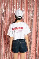 オリジナルクロップTシャツ/TOP(8610) original crop tea