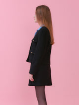 JENNY V NECK POCKET TWEED JACKET_BLACK (6612508508278)
