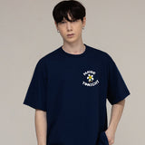 メイビートゥナイトロゴコミックスフラワードローイングショートスリーブTシャツ / MAYBE TONIGHT Logo Comics Flower Drawing Short Sleeve Tee