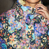 ソーラーボールフラワーフレイムリバーシブルダウンジャケット/SOLARBALL FLOWER FLAME REVERSIBLE PUFFER BLACK