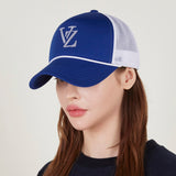 [VARZAR] VZ Wave Logo Mash Cap Blue