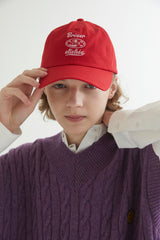 CLICHE BALL CAP RED (6608579625078)