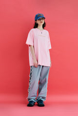 ロゴリーフTシャツ / ピンク