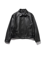 ラムスキンオーバーフィットボンバージャケット/LAMSKIN OVERFIT BOMBER JACKET