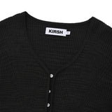 SLIM FIT KNIT CARDIGAN [CHARCOAL]