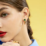 ワンポイントフープピアス / One Point Hoops_Gold