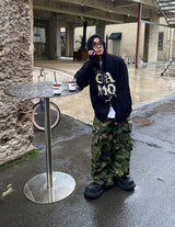 No.9971 CAMO hood zip-up (3color)