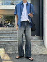 トニ―ハイデンシティー半袖シャツ/Tony High Density Short-Sleeved Shirts (4 colors)