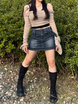 フェアリーオフショルダーシャーリングロングスリーブ / airy Off-Shoulder Shirring Long sleeve