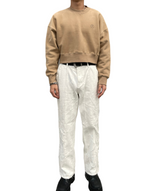 プリントクロップドスウェット/Print Cropped Sweat-BEIGE