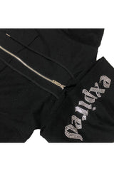 ラインストーンフーディージップアップ/Rhinestone Hoodie Zip-up (4164286152822)