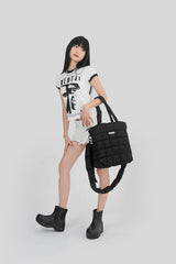 SGS NOIR PUFFER TOTE BAG