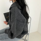 2WAYウールニットジップアップ/two-way wool knit zip-up