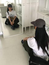 ケーキリボンボクシー半袖Tシャツ