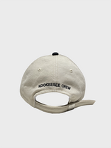 two tone vintage washing ball cap (light beige/Black)
