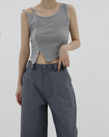 ベルクロルーズワイドパンツ / Velcro loose wide pants (2color)