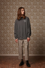 Pigment washed crewneck - Charcol (4622122123382)