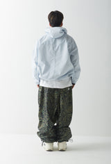 ワイドフーディージャケット/BSR2223FWJK048 WIDE HOODED JACKET SKY
