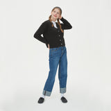 WOOL CROP KNIT CARDIGAN_BLACK (6610811584630)