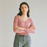 GLITTER KNIT CARDIGAN SET_PINK (EEOO1CDR03W) (6541193937014)