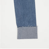 CLASS:y ストレートフィットロールアップハイスパンデックスジーンズ/CLASS:y STRAIGHT FIT ROLL UP HIGH SPANDEX JEAN [6865]