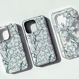 デルフィニウム iPhoneケース/White Delphinium (iPhone) Jelly Case