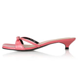 Y.01 Jane Candy Kitten Mules / YY20S-S44 / Coral Pink (6550173646966)