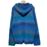 (UNISEX) カラフルグラデーションオーバーニットフード