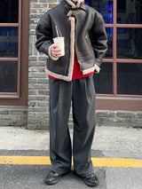 Wearable one tuck banding pants