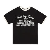 オールドアイビークラブ ボックスハーフTシャ/Old Ivy Club Box Half T-shirt (2color)