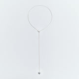 [925 SILVER] Mini Heart Drop Chain Necklace