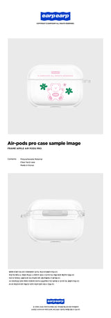 FLOWER BABA-PINK(AIR PODS PRO-CLEAR HARD) (6598909001846)