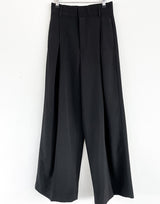 Pleated Wide Leg Long Slacks(3 color) (6596180639862)