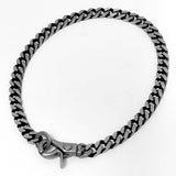 ブラック ライン チェーン ネックレス / [BLESSEDBULLET]black line  chain necklace_blacksilver_11mm/8mm/6mm
