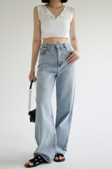 ストロングワイドパンツ / no.1297 Strong Light Blue Wide Pants