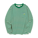 KIRSH X MISAKI KAWAI ARTWORK STRIPE T-SHIRT [GREEN]