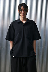 N-BT POCKET 1/2 COLLAR-TEE (Black)
