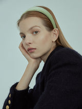Pistachio Green Velvet Headband (6611848167542)