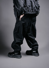 Four-eye carbon peached Pants
