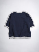 バーシティハーフフットボールスウェットシャツ / VARSITY HALF FOOTBALL SWEATSHIRTS-REAL NAVY