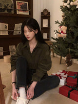 [BELLIDE MADE] Romance Corduroy Loose Fit Shirt & Shirt