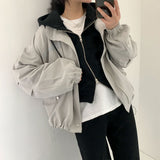 2WAYダブルジッパーフードジップアップ / [Inquiries flooded] These days, two-way double zipper hood zip-up